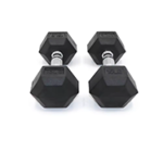 Hex Rubber Dumbbell - Image 2
